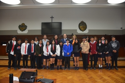 Alumnos del Colegio Secundario N&ordm; 62 San Juan Bautista de La Salle visitaron la Legislatura