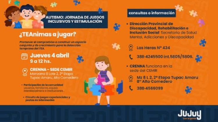 Salud anticip&oacute; las actividades por el d&iacute;a mundial de sensibilizaci&oacute;n frente al autismo