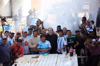 Bernis y Neyra compartieron un encuentro con trabajadores de la UOCRA y sindicatos de la regi&oacute;n
