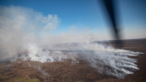 Continúan las tareas para extinguir las llamas en las islas del Delta del Paraná