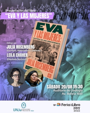 En diálogo con Leila Chaher, Julia Rosemberg presentará su obra “Eva y las Mujeres”