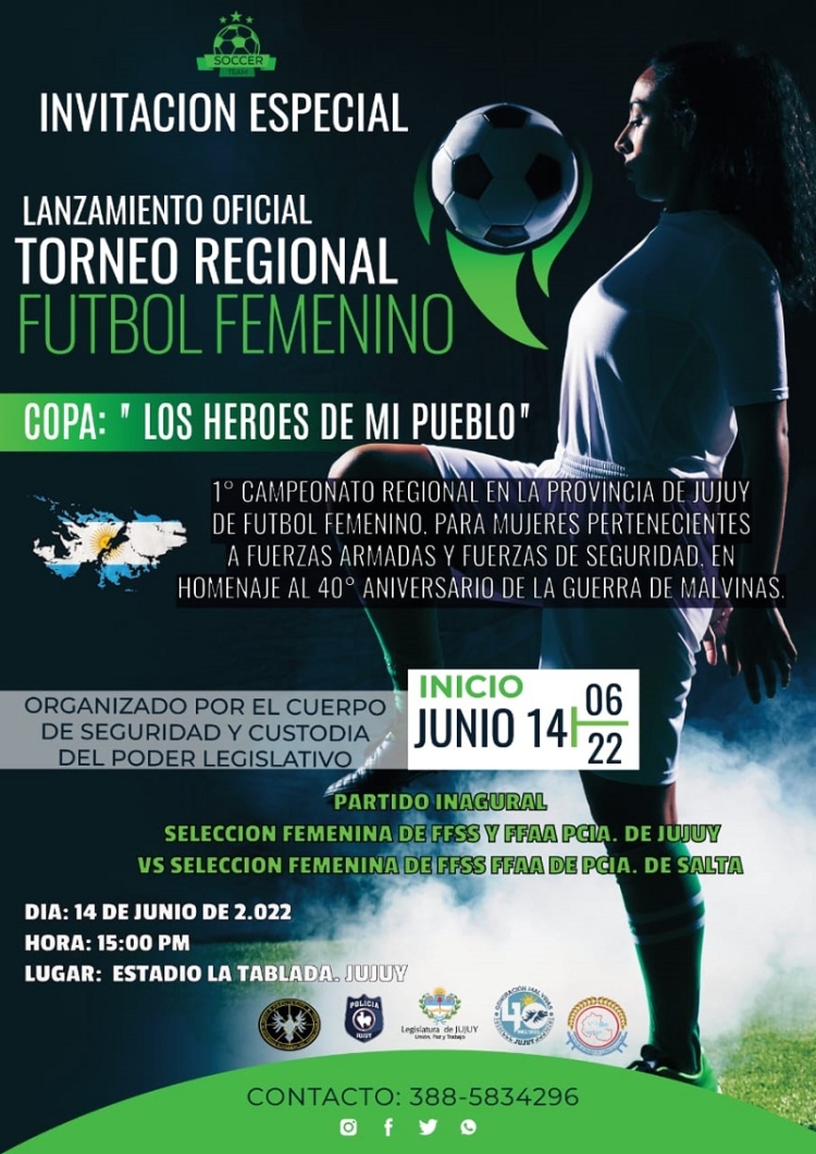 Torneo Regional Femenino para las fuerzas de seguridad “copa heroes de mi pueblo”