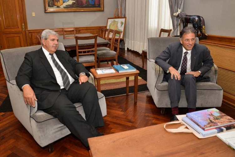 Carlos Haquim recibió al embajador de Austria en Argentina y al cónsul de Austria en Salta