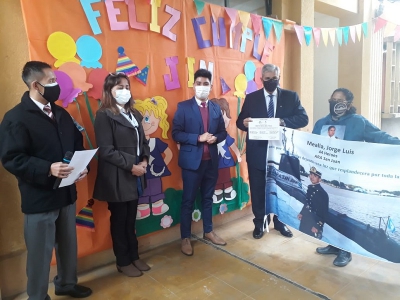 Haquim particip&oacute; de un nuevo aniversario del JIN N&ordm; 40 de barrio Malvinas