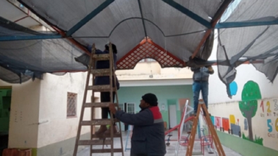 Tareas de mantenimiento en edificios escolares