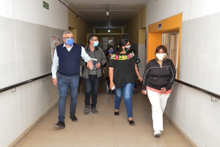 Morales visitó el Hospital de Maimará