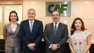 Morales se reunió con directivos de CAF por la producción de hidrógeno verde y la segunda fase de PROMACE