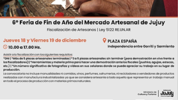 Artesanos de San Pedro pueden inscribirse en el registro provincial