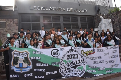 Alumnos del Bachillerato Nº 10 de Santa Clara visitaron la Legislatura de Jujuy
