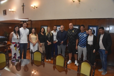 Bernis recibi&oacute; a Rodolfo Jung, entrenador de la Selecci&oacute;n Nacional de Handball
