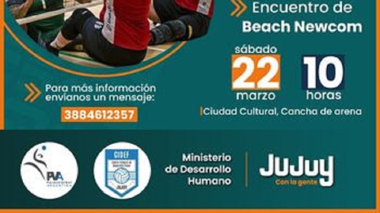 Encuentro de Beach Newcom y capacitaci&oacute;n en Sitting V&oacute;ley