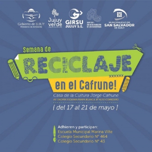 Semana del reciclaje en la Casa de la Cultura &quot;Jorge Cafrune&quot;