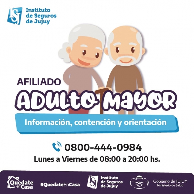 El cuidado a los Adultos Mayores es prioridad para el Instituto de Seguros de Jujuy