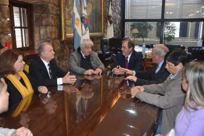 Alberto Bernis recibi&oacute; la visita de los vicegobernadores de Salta, Catamarca y del dirigente nacional, Julio Piumato