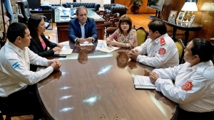 El Vicegobernador recibi&oacute; la visita de dirigentes de la Asociaci&oacute;n de Bomberos Voluntarios de Palpal&aacute;