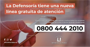 La Defensoría del Pueblo de Jujuy habilitó una línea telefónica gratuita para la atención al público