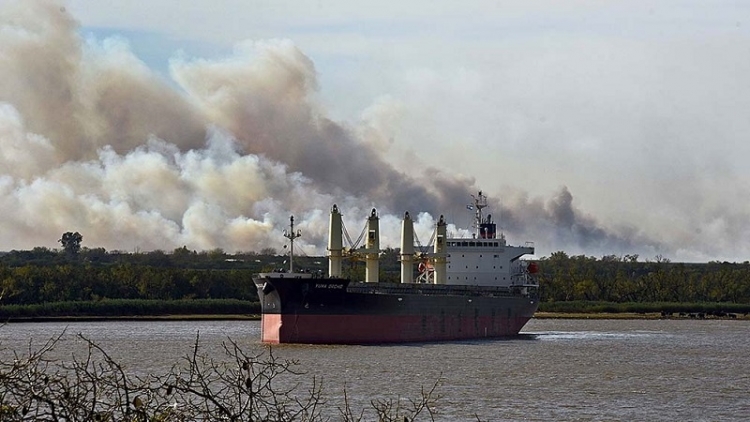 Son 90 mil las hectáreas afectadas por el fuego en islas del Paraná