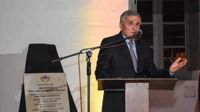 Plan Maestro Plurianual: Gerardo Morales inauguró la obra civil del Cabildo Histórico de Jujuy