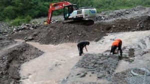 Reforzaron protección de la toma de agua del río Los Morados