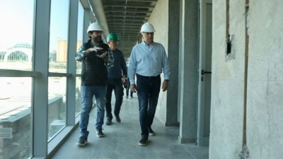 Morales verificó las obras en franco progreso del Cabildo