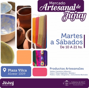 Aumentan los días del mercado artesanal de Jujuy