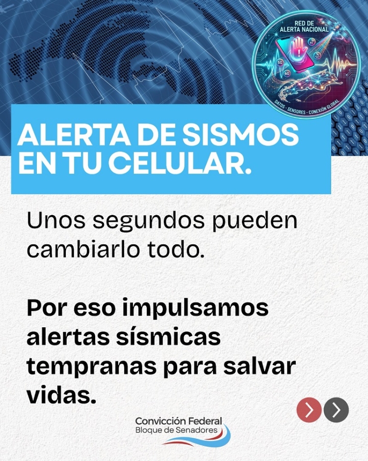 Convicci&oacute;n Federal impulsa un sistema nacional de alertas tempranas para sismos