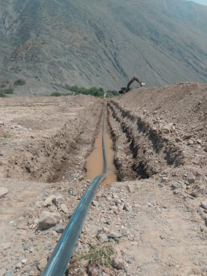 Nueva obra en Purmamarca de provisión de agua potable en la comunidad de Coquena