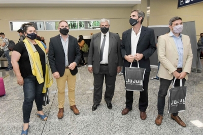 Haquim recibi&oacute; el primer vuelo de la empresa Jetsmart