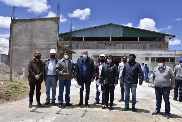 Gran avance de obras del Polimodal N&deg; 2 de Abra Pampa