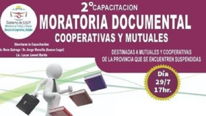 2° Capacitación Moratoria Documental de Cooperativas y Mutuales