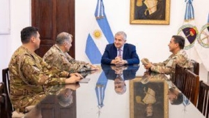 El mandatario provincial se reunió con el nuevo Jefe de la V Brigada de Montaña del Ejército