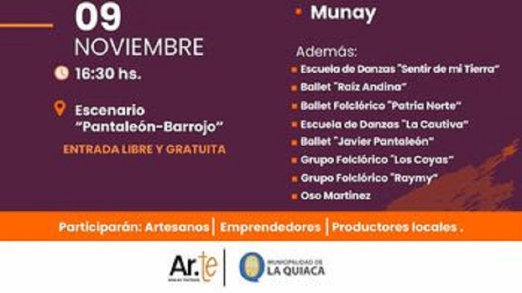 La Quiaca recibir&aacute; el espect&aacute;culo Arte en Territorio