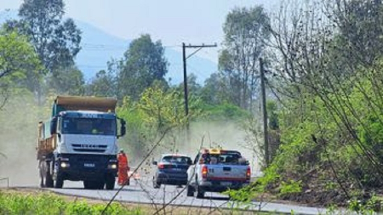 "Jujuy Construye". Obras en la Ruta Provincial 56: pavimentaci&oacute;n y apertura parcial
