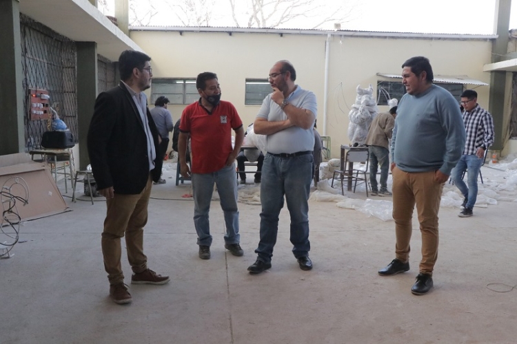 Fne 2022: el intendente Rivarola recorrió los canchones de las escuelas y brindó colaboración