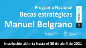 Programa de becas estratégicas Manuel Belgrano