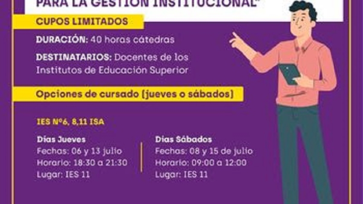 Invitan a docentes de nivel Superior a inscribirse a la capacitaci&oacute;n "A Rodar por Jujuy Coordenadas para la gesti&oacute;n institucional"