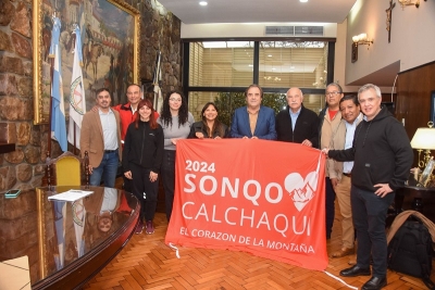 El vicegobernador recibi&oacute; a miembros del Programa Sonqo Calchaqu&iacute;