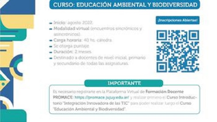 Educación Ambiental: en agosto inicia la formación docente