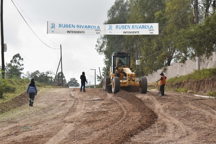 Palpalá: importante progreso en la obra de pavimentación en avenida san Martín del bº Belgrano