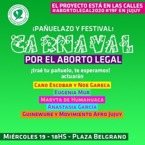 Carnaval por el aborto legal 2020