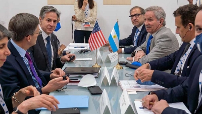 Sol&aacute; se reuni&oacute; con Antony Blinken y Heiko Maas en la Cumbre de Ministros del G20