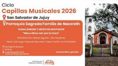 Diana Baroni y m&uacute;sicos invitados abren el ciclo Capillas Musicales en San Salvador de Jujuy