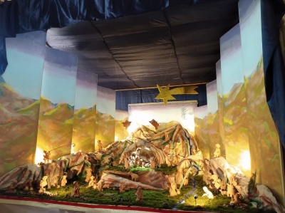 Se arm&oacute; el tradicional pesebre en Casa de Gobierno