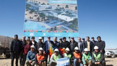 Gerardo Morales dio inicio a la construcci&oacute;n de la zona franca de La Quiaca