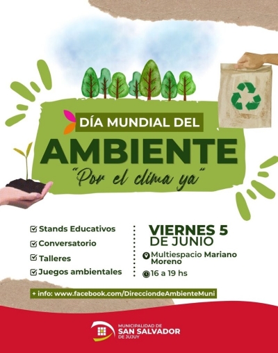 La Municipalidad celebrar&aacute; el D&iacute;a Mundial del Ambiente con una jornada de concientizaci&oacute;n y participaci&oacute;n ciudadana