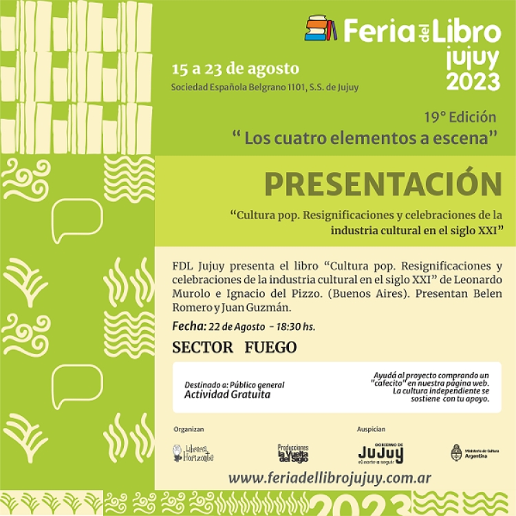 Leonardo Murolo e Ignacio del Pizzo, en la Feria del Libro Jujuy