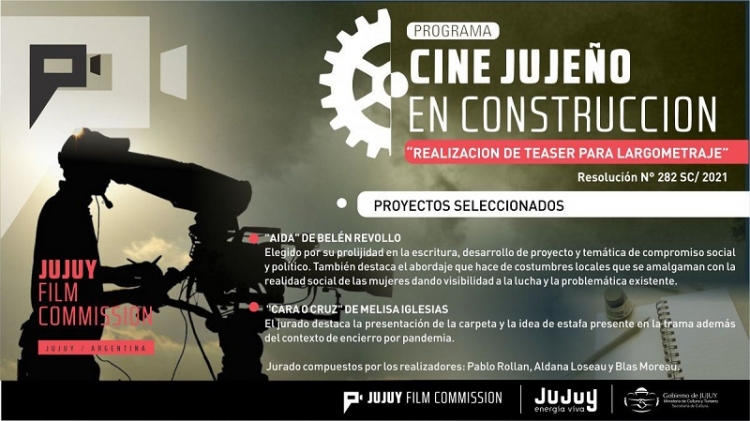 Tiene ganadoras el 1er Concurso del Programa "Cine Juje&ntilde;o en Construcci&oacute;n"