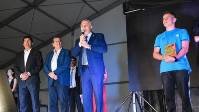 Morales particip&oacute; de la ceremonia de entrega del C&oacute;ndor de Oro