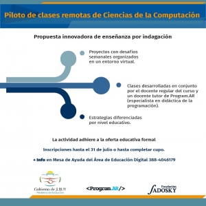 Piloto de clases remotas de ciencias de la computaci&oacute;n