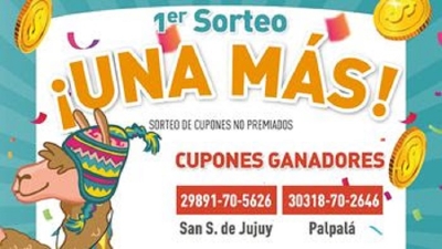 INPROJUY llev&oacute; adelante el primer sorteo de los cupones no premiados
